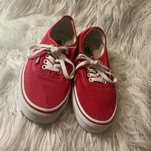 Unisex Van’s red size 8.5 Women’s